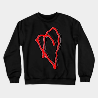 Red Heart Crewneck Sweatshirt